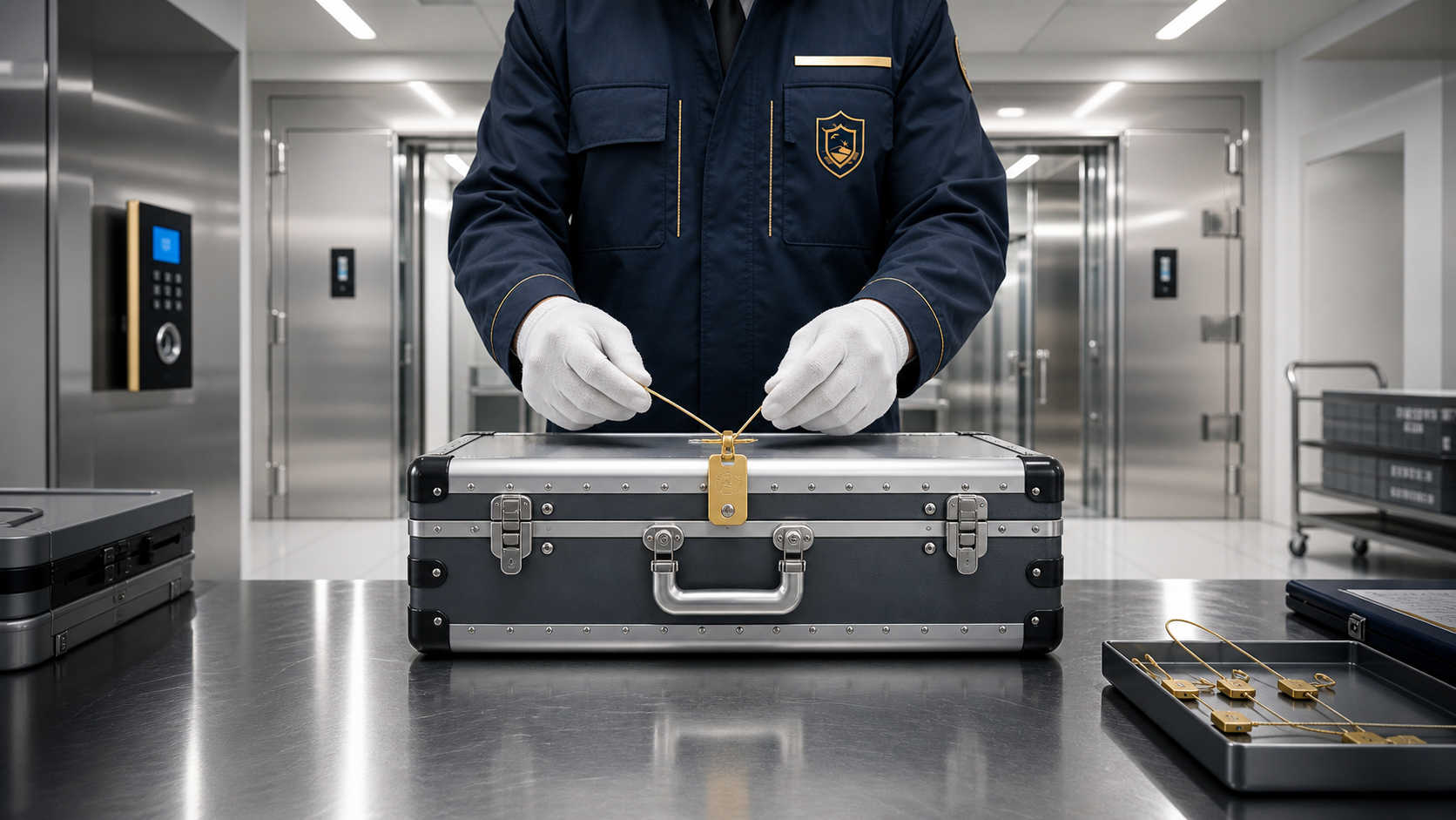 Secure custody handling inside a high-value storage vault
